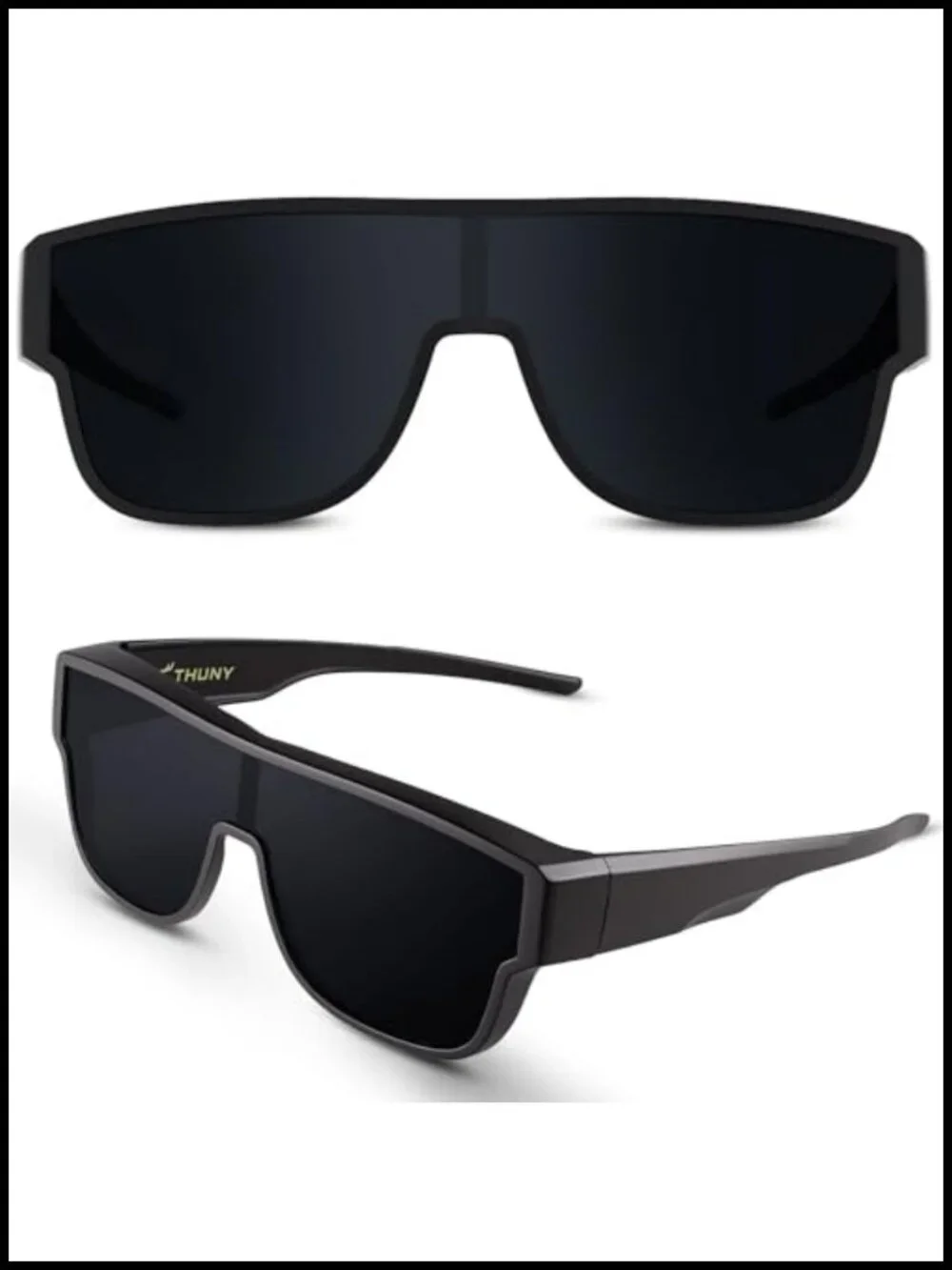 Polarized Fit Over Glasses Sunglasses for Men Women Ultralight Wrap Around UV400